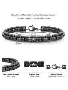 Peora Men Stainless Steel Link Bracelet