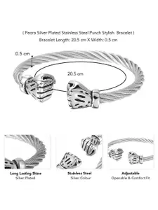 Peora Men Stainless Steel Kada Bracelet