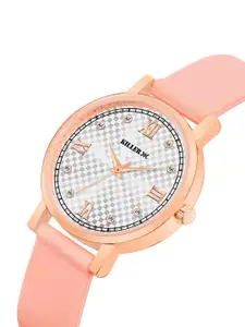 Killer Women Embellished Dial & Straps Analogue Watch HOBKL-109-SL