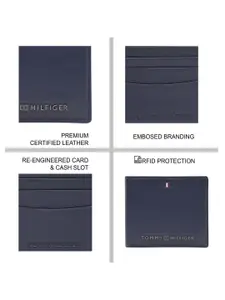 Tommy Hilfiger Men Leather Two Fold Wallet