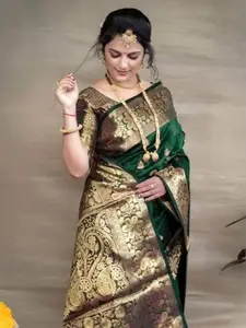 Anouk Woven Design Zari Banarasi Saree