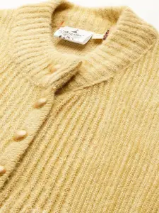 BAESD Women Ribbed Longline Front-Open Sweater