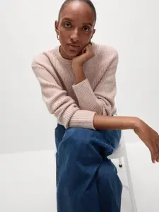 Marks & Spencer Women Ribbed Pullover Sweaters