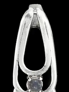 Exotic India Rainbow Moonstone Sterling Silver Pendant