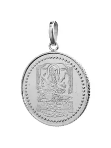 Exotic India Goddess Tripura Sundari Pendant with Her Yantra on the Reverse