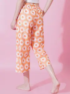 FFLIRTYGO Women Printed High Rise Lounge Pants