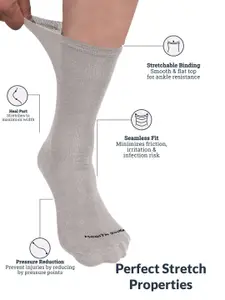 FOOTPRINTS FOOTPRINT Men 2 Pairs Seamless Organic Cotton Crew-Length Bamboo Socks