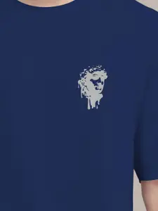 AUSK Men Printed Raw Edge T-shirt