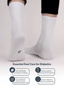 FOOTPRINTS FOOTPRINT Men 3 Pairs Seamless Organic Cotton Crew-Length Bamboo Socks