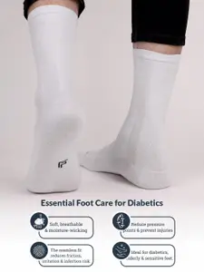 FOOTPRINTS FOOTPRINT Men 2 Pairs Seamless Organic Cotton Crew-Length Bamboo Socks