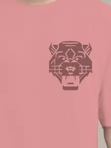 AUSK Front & Back Printed Half Sleeve Round Neck Tshirt