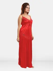Be You Women Shoulder Straps Maxi Nightdress