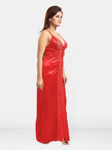 Be You Women Shoulder Straps Sleeveless Maxi Nightdress
