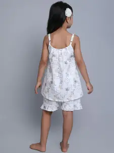 BAESD Girls Printed Pure Cotton Night suit