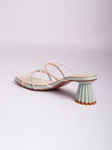 CAI Multi Strap Pastle Block Heel