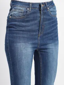 Madame Women Slim Fit Mid-Rise Heavy Fade Jeans