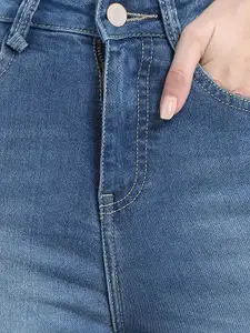 The Roadster Lifestyle Co Women High Rise Boot cut Lightly Faded Jeans