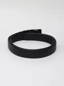 WINSOME DEAL Men Textured Slider Buckle Closure Belt