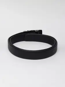 WINSOME DEAL Men Textured Slider Buckle Closure Belt