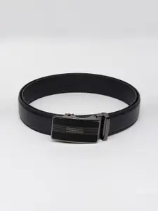 WINSOME DEAL Men Slider Buckle Closure Solid Formal Belt