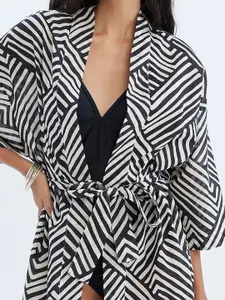 DeFacto Printed Pure Cotton Swimwear Cover Up