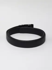 WINSOME DEAL Men Textured Slider Buckle Closure Belt