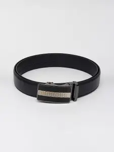 WINSOME DEAL Men Slider Buckle Closure Solid Formal Belt