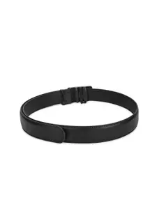 WINSOME DEAL Men Solid Slider Buckle Closure Formal Belt