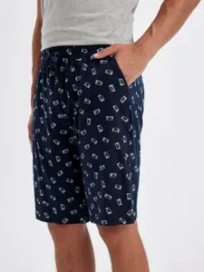 DeFacto Men Pure Cotton Printed Shorts