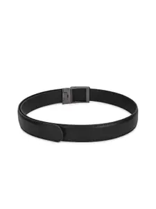 WINSOME DEAL Men Solid Slider Buckle Closure Belt