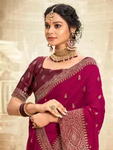 Saree mall Embroidered Embellished Saree