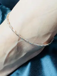 Arte Jewels 925 Sterling Silver Single Ankle