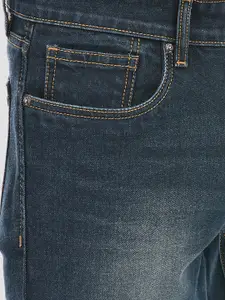 Numero Uno Men Bootcut Low Distress Heavy Fade Stretchable Jeans