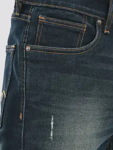 Numero Uno Men Slim Fit Mildly Distressed Light Fade Stretchable Jeans