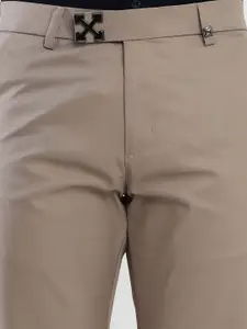 MANTICORE Men Regular Fit Mid-Rise Formal Trousers