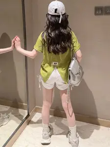 INCLUD Girls High Rise Tie up Shorts