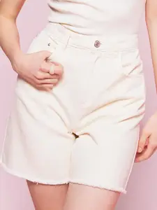 DeFacto Women Cotton Mid-Rise Shorts