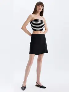 DeFacto Striped Cotton Tube Crop Top