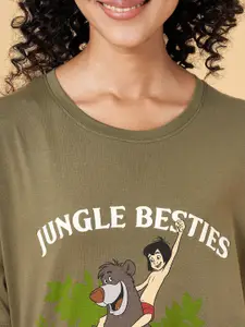 Dreamz by Pantaloons Pure Cotton Round Neck T-shirt Nightdress