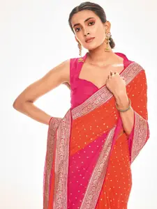 Saree mall Printed Zari Floral Sarees