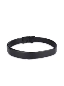WINSOME DEAL Men Textured Slider Buckle Casual Belt