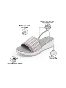 DressBerry Women Printed Backstrap Open Toe Flats