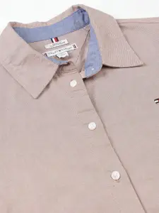 Tommy Hilfiger Women Solid Spread Collar Casual Shirt