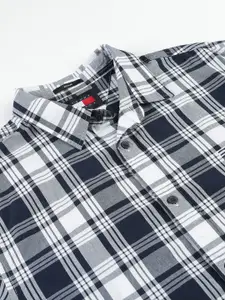 Tommy Hilfiger Men Tartan Checked Spread Collar Casual Shirt
