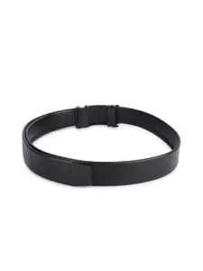 WINSOME DEAL Men Textured Slider Buckle Formal Belt