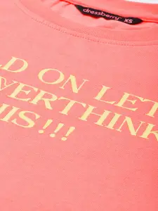 DressBerry Breathe Basics Typo Printed T-shirt