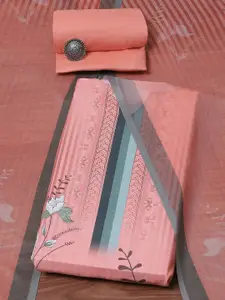 Biba Floral Printed Unstitched Dress Material