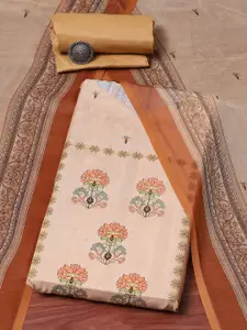 Biba Floral Printed Unstitched Dress Material