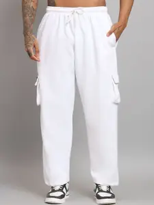 GRIFFEL Men Printed Self Design Oversize-Fit Hooded Tracksuits