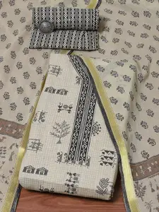 Biba Floral Printed Unstitched Dress Material